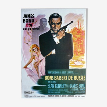 Original movie poster "Good Kisses from Russia" Sean Connery - James Bond 007