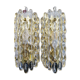 Modern mid-century crystal wall sconces in the shape of a drop by Orrefors by Carl Fagerlund.