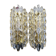 Modern mid-century crystal wall sconces in the shape of a drop by Orrefors by Carl Fagerlund.