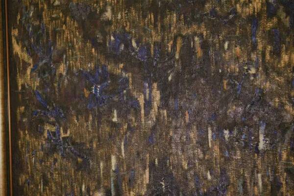 Large abstract painting signed circa 1970s