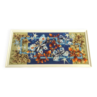 Tapestry Stars Butterflies 60's Dlg J. Lurcat Picard Le Doux France