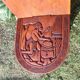 Old African wooden carved talking chair.