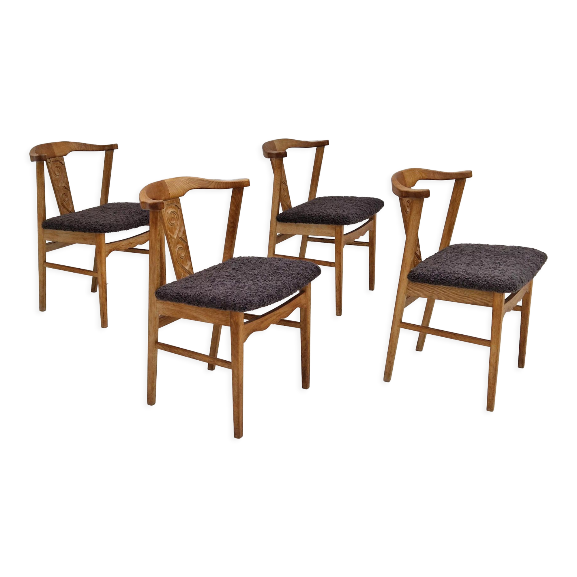 Danish design, set of 4 dinning chairs,1960