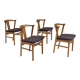 Danish design, set of 4 dinning chairs,1960