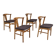Danish design, set of 4 dinning chairs,1960