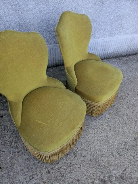 Pair of toad armchairs