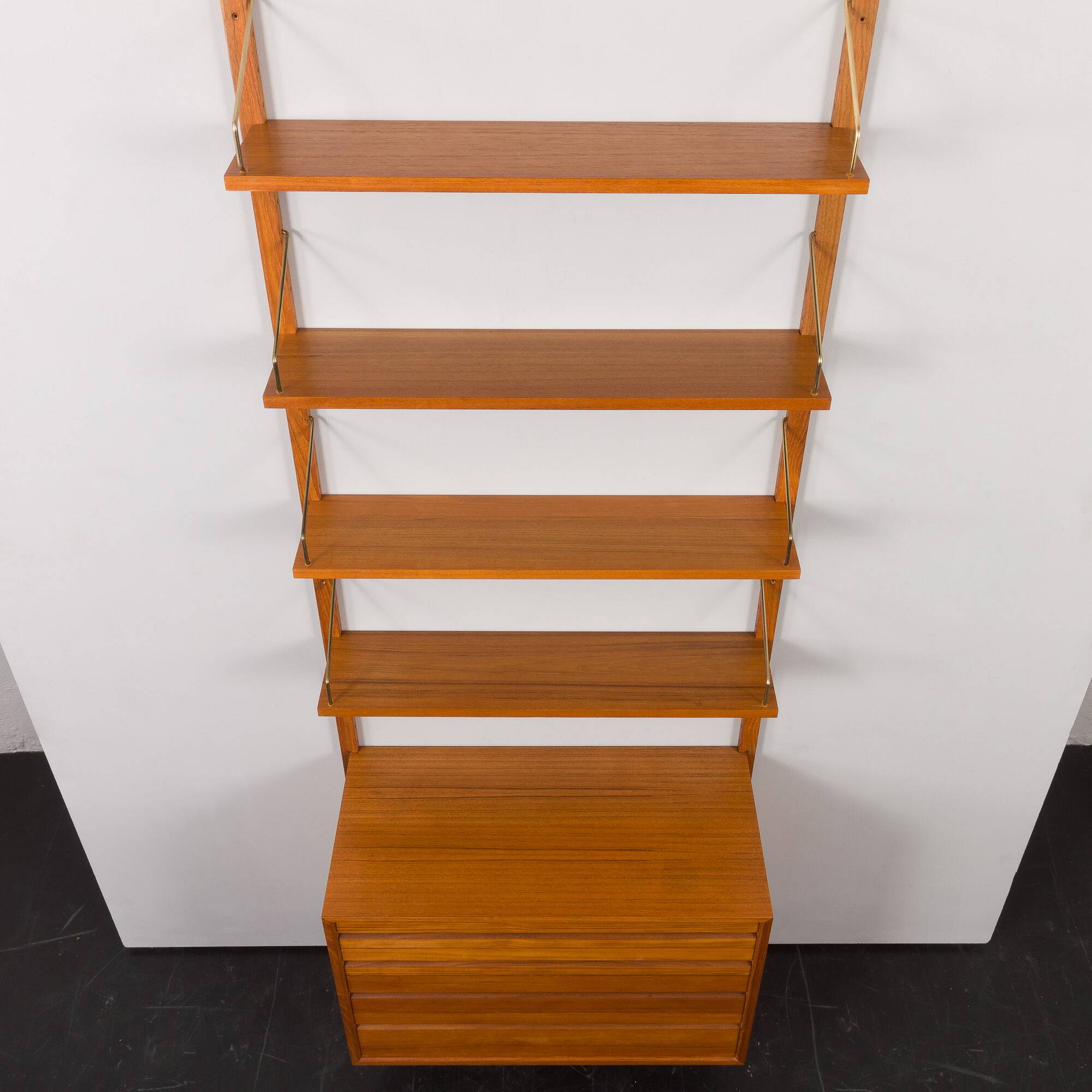 Teak wall unit by Poul Cadovius for Cado, Denmark, 1960