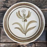 Set sandstone plates and faience Longchamps-head to head 2 people-70s