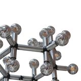 Mid Century Robert Haussmann Atomic Suspension Lamp, Sculptural Lamp 1969