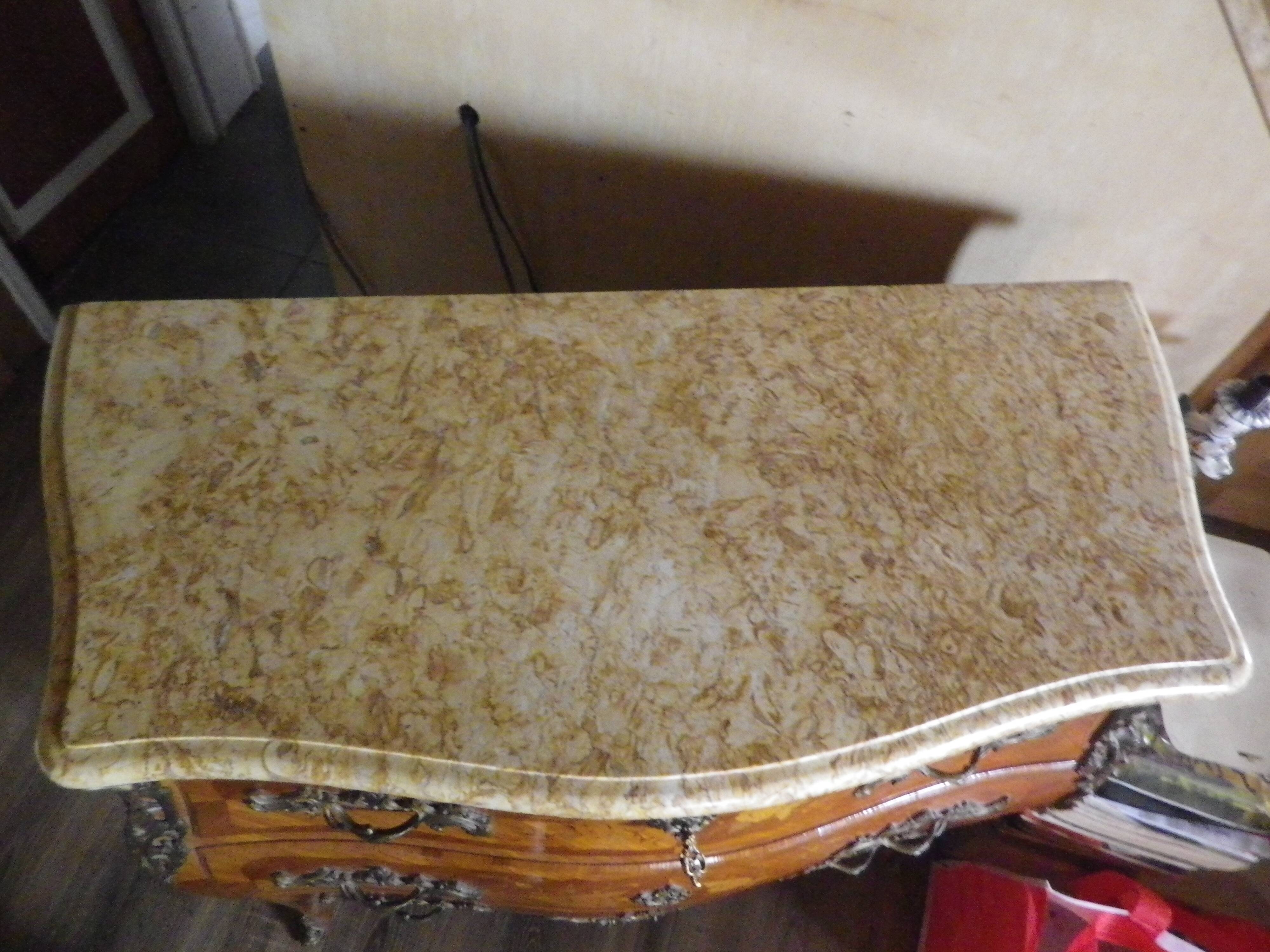 Louis XV style inlaid chest of drawers