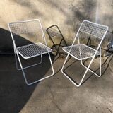 Set of two folding chairs