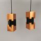 A pair of  Jo Hammerborg lamps for FOG & MØRUP model Kubus Denmark 1961