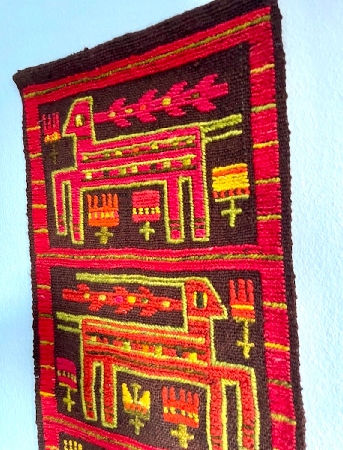 Swedish mcm flat weave rug, rölakan