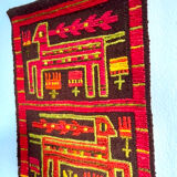 Swedish mcm flat weave rug, rölakan