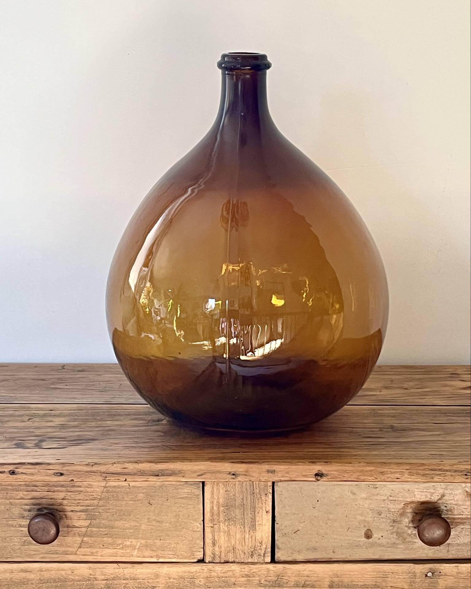 Amber demijohn 10L