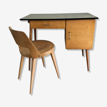 Bureau et chaise Baumann Vintage