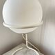 Vintage Postmodern Table Lamp by Glashütte Limburg – White Glass Globe