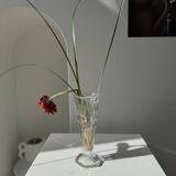 Small classic glass vase soliflore H16