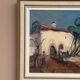 Original Swedish Oil on Canvas – “Mediterranean Scene” by Axel Hamborn – Signed – Vintage & Framed