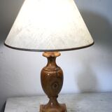 Vintage olive wood lamp
