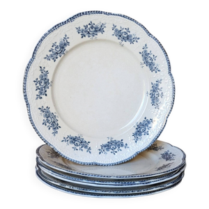 6 assiettes plates badonviller