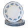 6 assiettes plates Badonviller modèle Richelieu