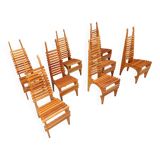 Chaises de salle à manger postmodernes « Calcar » de Benoit Lange, années 1990