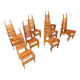 Postmodern 'Calcar' dining chairs by Benoit Lange, 1990s