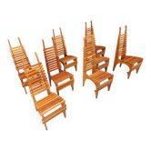 Postmodern 'Calcar' dining chairs by Benoit Lange, 1990s