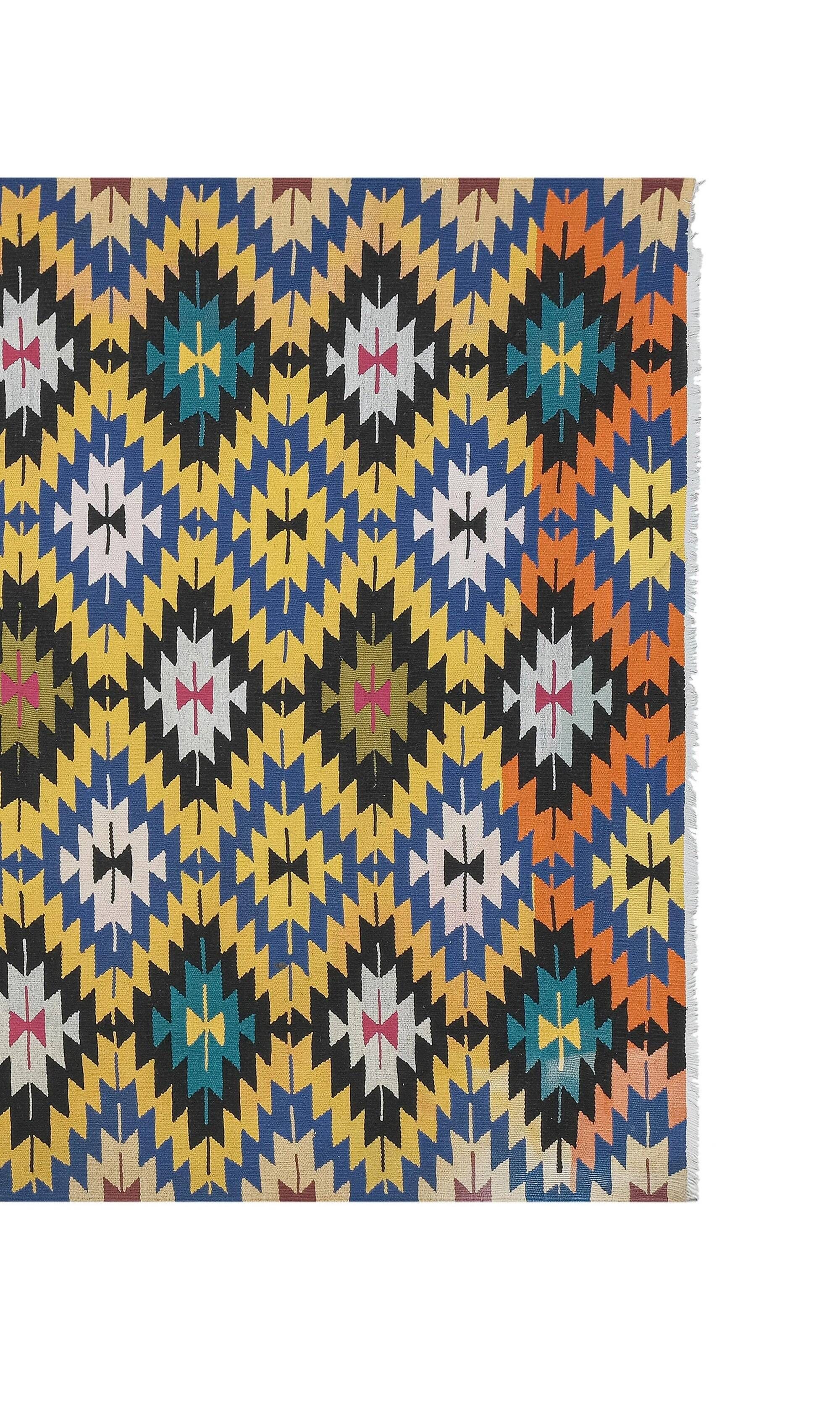Tapis Kilim turc vintage tissé main