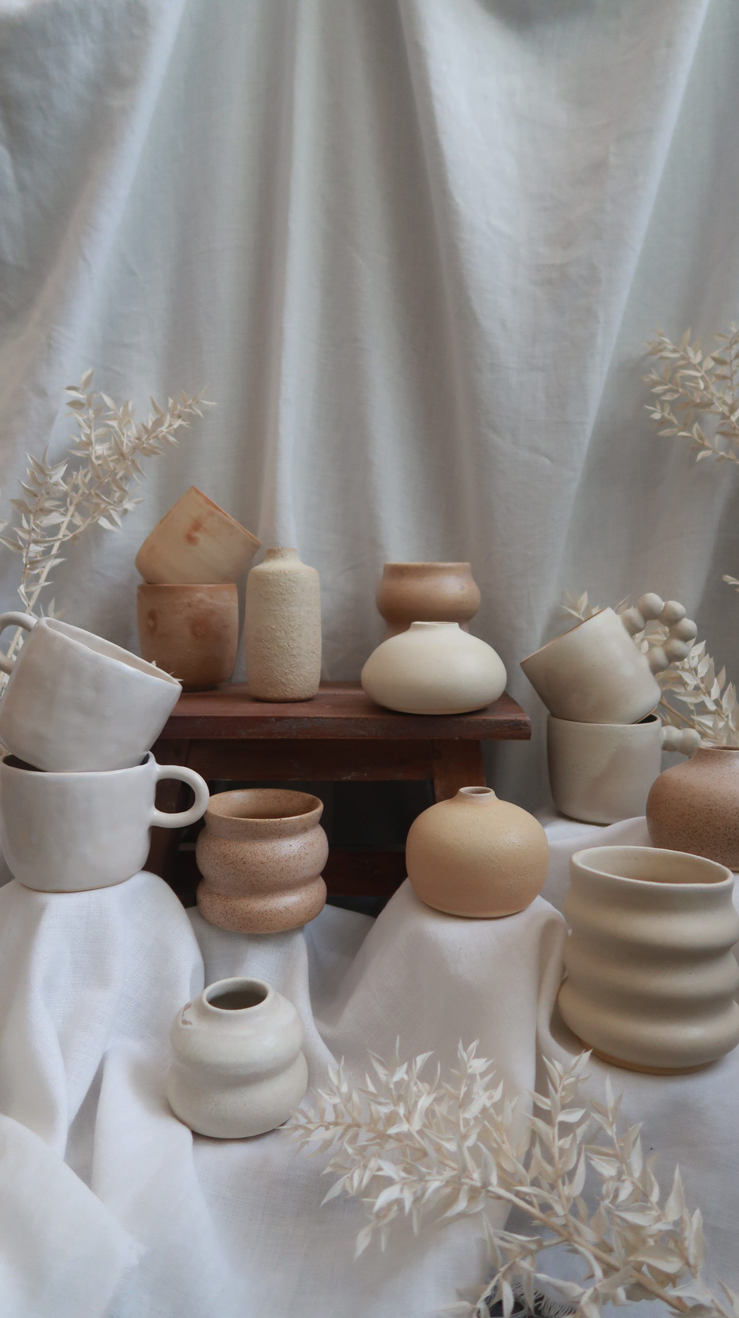 Vase roundy neck speckled - vagabonde creation