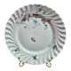 Assiette ancienne Haviland & Co Vermont Frères – porcelaine polychrome oiseaux fleurs