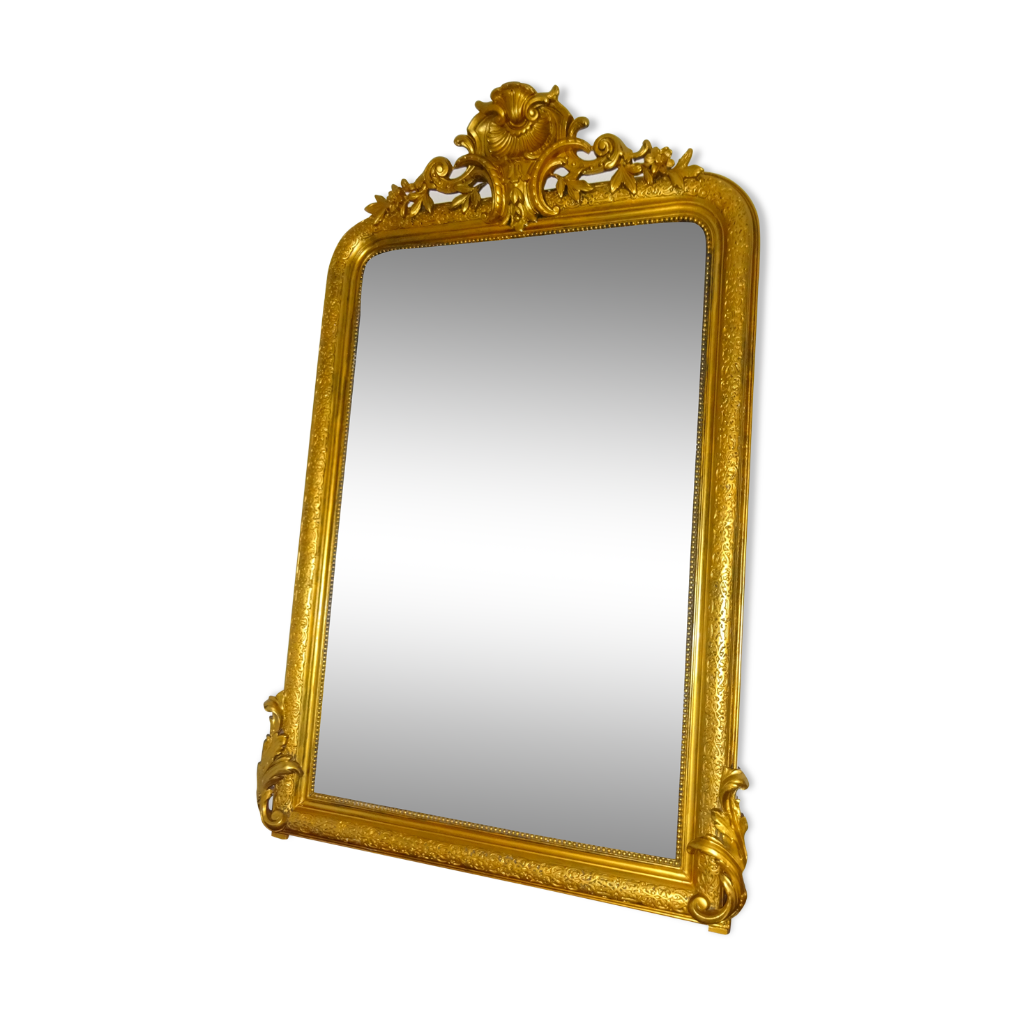 Miroir XiXème  siècle style Louis XV 95x150cm