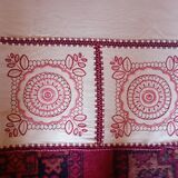 Embroidered cotton tablecloth