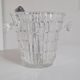 Crystal ice bucket and stainless steel tongs