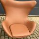 Fritz Hansen Egg chair by Arne Jacobsen in Cognac leather, NEW condition!