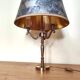 brass three-light bouillotte lamp, desk lamp