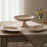 Antique service, fruit dish and 3 oval platters, ironstone