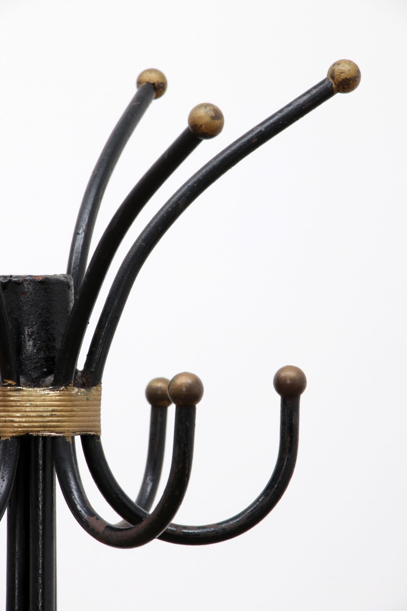 French Hand-forged iron coat rack design by Jean Royere, 1960