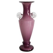 Vintage purple glass decorative vase, mid-century style, Europe, 1960s.