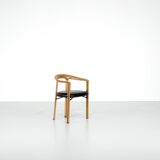“Ulna” wooden armchair by Franco Poli for Bernini, Italy 1986.