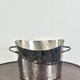 Silver-plated hammered and polished champagne bucket / basin