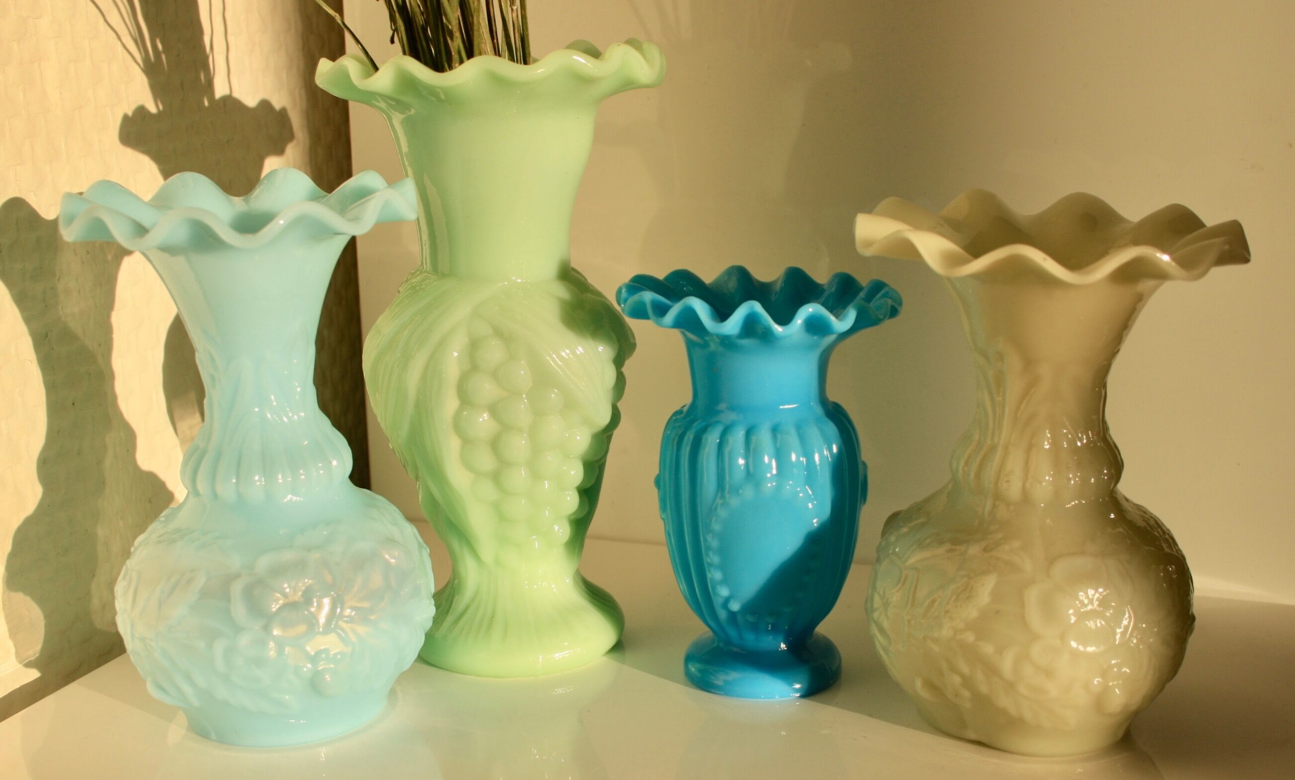 Vases en opaline