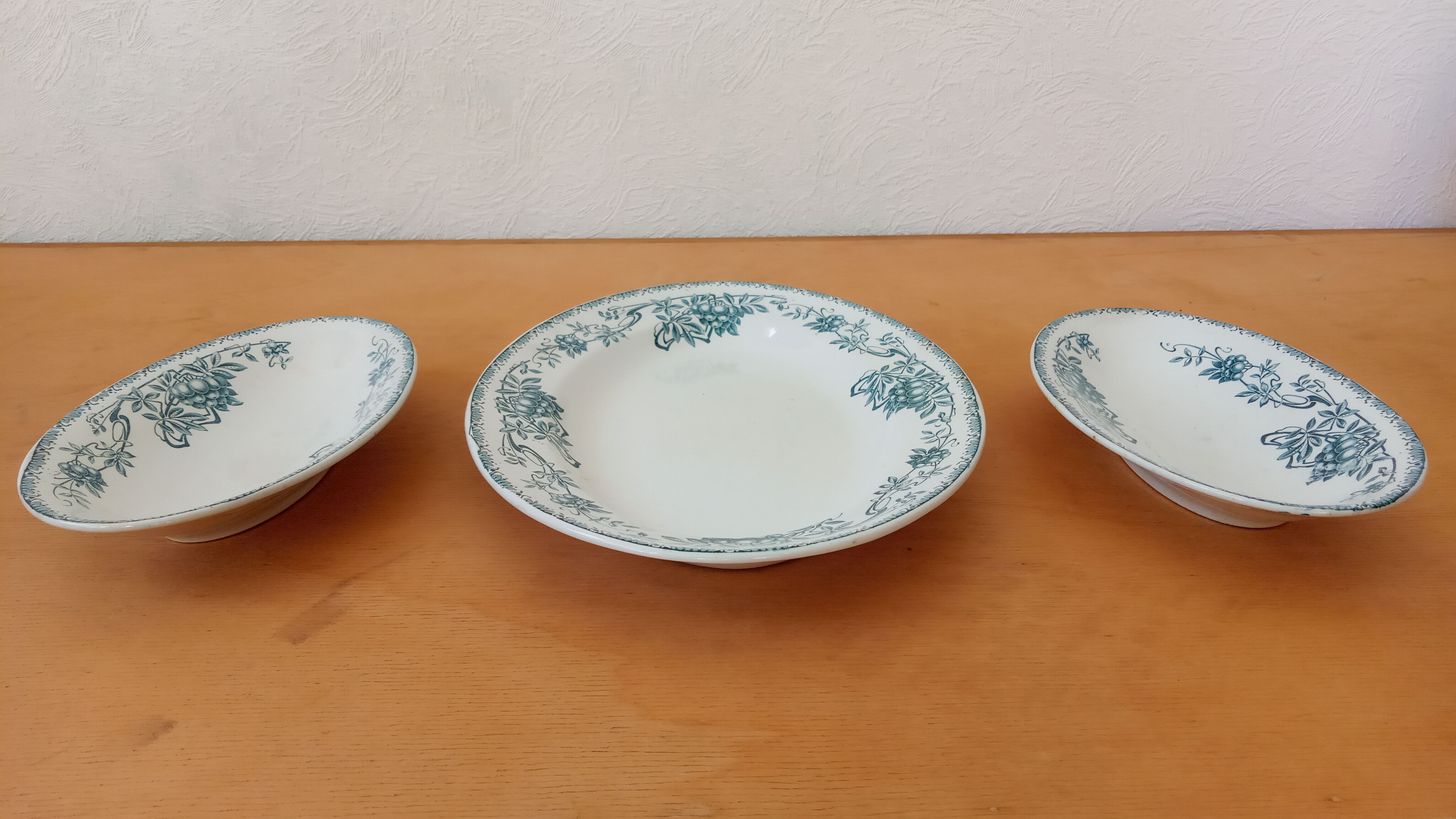 Trio of old serving dishes