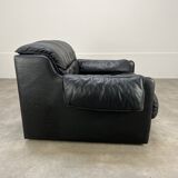 Leather convertible armchair from Dreipunkt, 1970s