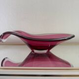 Scandinavian blown glass bowl Paul Kedelv 1950s