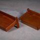 Wall-Mounted Teak Bedside Tables attributed to Børge Mogensen, 1950s, Set of 2