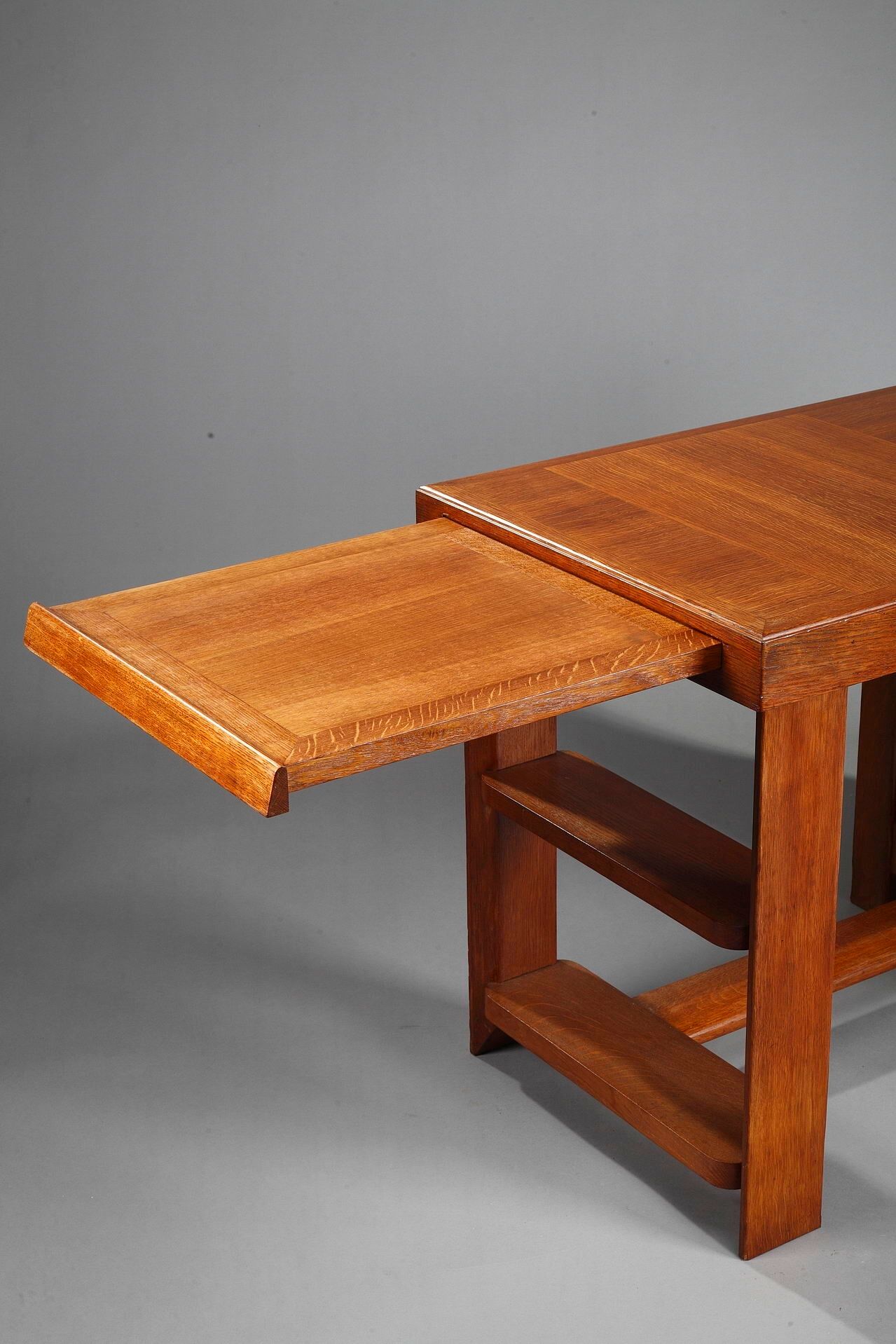 50s oak office by Pierre Bloch and Charles Dudouyt