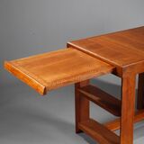 50s oak office by Pierre Bloch and Charles Dudouyt