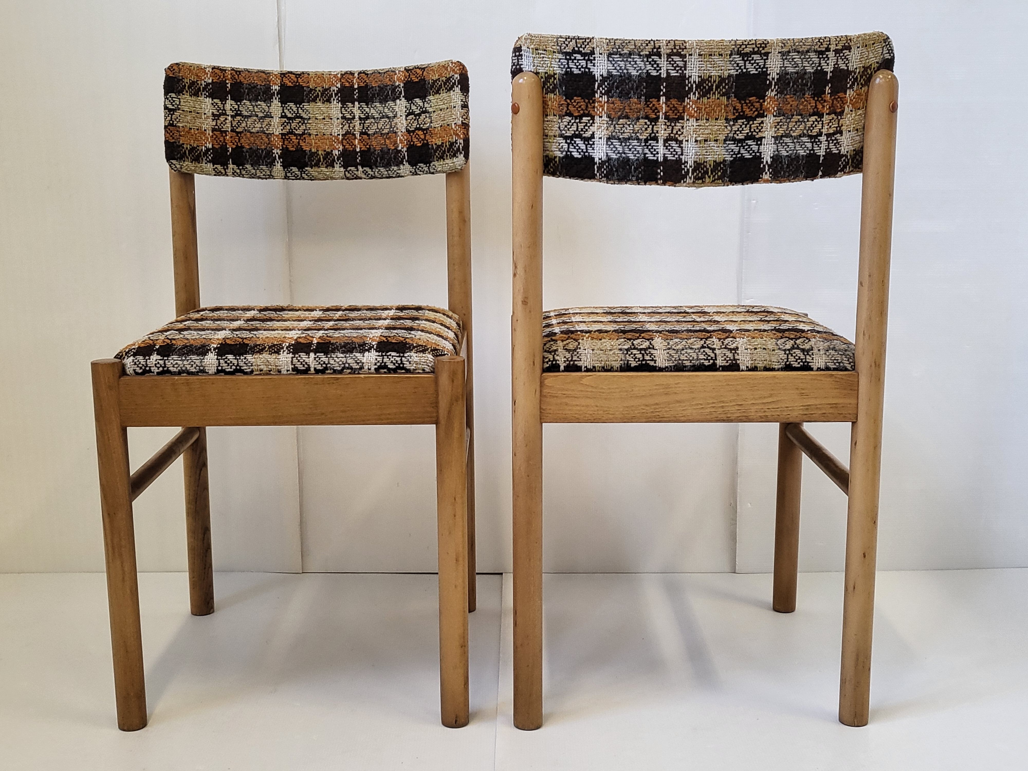 Suite of 4 chairs Baumann vintage 1960